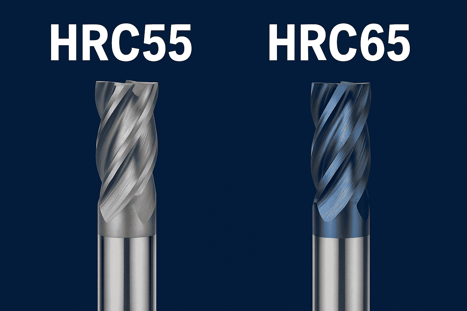 Pourquoi les outils de coupe HRC55 ° et HRC65 ° comptent pour l'usinage de précision